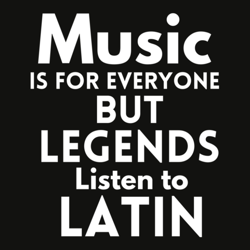 Music Is For Everyone But Legends Listen To Latin Scorecard Crop Tee by HeatherThomas | Artistshot