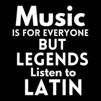 Music Is For Everyone But Legends Listen To Latin Cropped Sweater | Artistshot