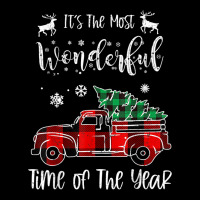 It's The Most Wonderful Time Of The Year Christmas Red Truck Adjustable Cap | Artistshot