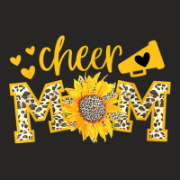 Cheer Mom Megaphone Cute Sunflower Leopard Cheetah Ladies Fitted T-shirt | Artistshot