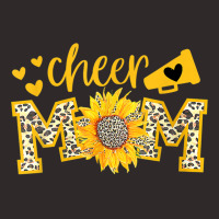 Cheer Mom Megaphone Cute Sunflower Leopard Cheetah Racerback Tank | Artistshot