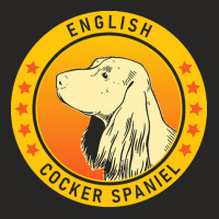 English Cocker Spaniel English Cocker Spaniel Dog Portrait Ladies Fitted T-shirt | Artistshot