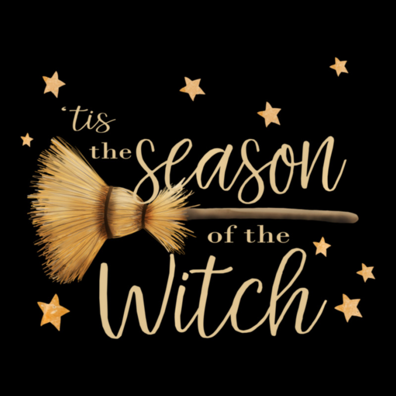 'tis The Season Of The Witch Quote Broom Halloween Coven Maternity Scoop Neck T-shirt by cm-arts | Artistshot