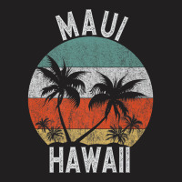 Maui Shirt Hawaii Retro Sunset Palm Trees Hawaiian Island Premium T Sh T-shirt | Artistshot