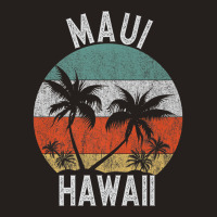 Maui Shirt Hawaii Retro Sunset Palm Trees Hawaiian Island Premium T Sh Tank Top | Artistshot