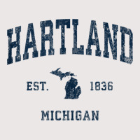 Hartland Michigan Mi Vintage Athletic Navy Sports Design Tank Top Pocket T-shirt | Artistshot