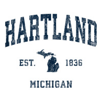 Hartland Michigan Mi Vintage Athletic Navy Sports Design Tank Top Men's Long Sleeve Pajama Set | Artistshot