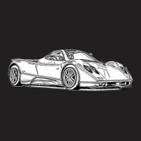 Pagani Zonda C12s Supercar Racing Wireframe T-shirt | Artistshot