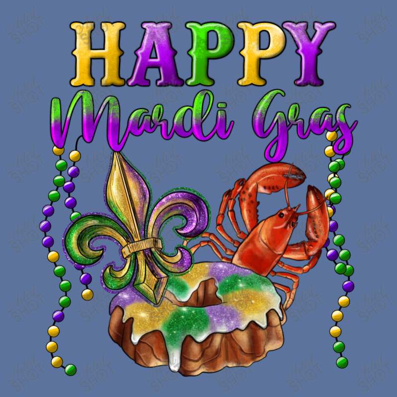 Happy Mardi Gras Fleur De Lis King Cake Crawfish Lightweight Hoodie | Artistshot