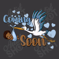 Coming Soon Stork With Black Baby Boy Ladies Curvy T-shirt | Artistshot