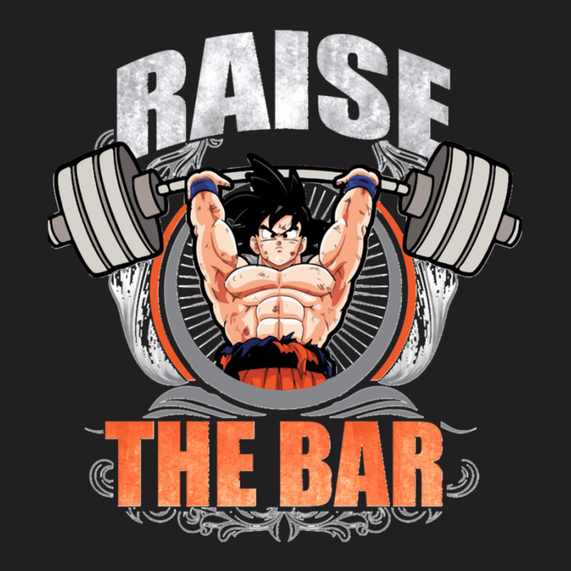 Raise The Bar Goku Spirit Bomb Barbell T-shirt | Artistshot