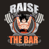 Raise The Bar Goku Spirit Bomb Barbell Tank Top | Artistshot