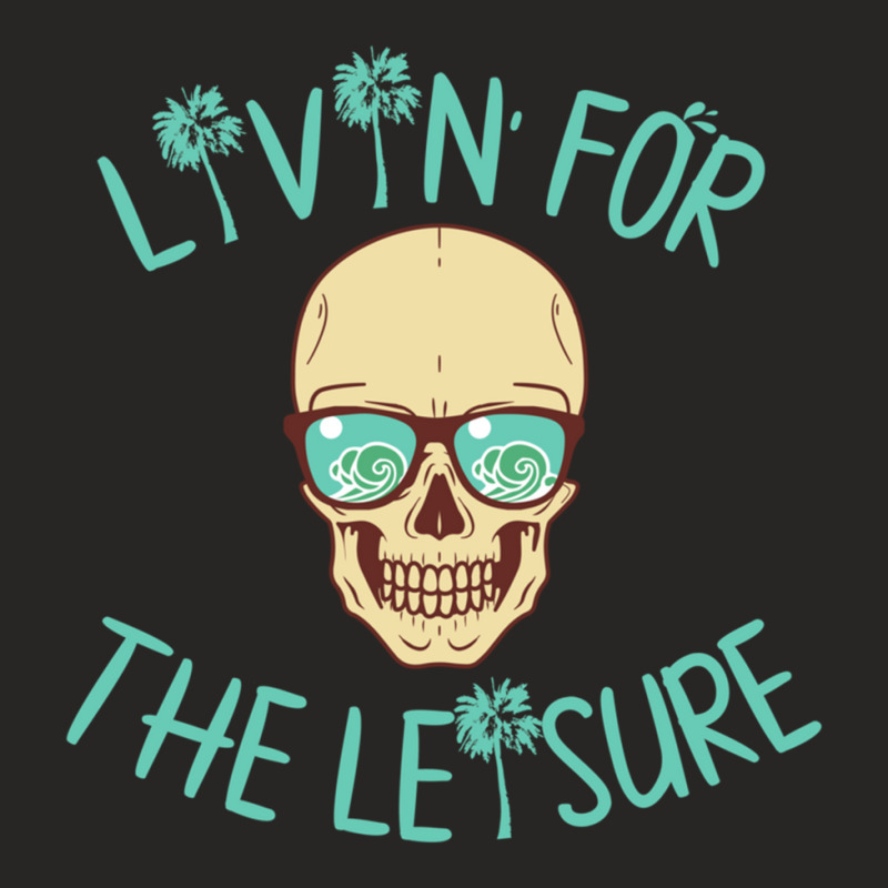 Livin' For The Leisure Long Sleeve T Shirt Ladies Fitted T-Shirt by cm-arts | Artistshot