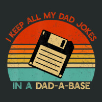 Vintage I Keep All My Dad Jokes In A Dad-a-base Men Quote Women's Triblend Scoop T-shirt | Artistshot