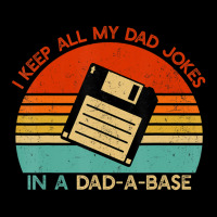 Vintage I Keep All My Dad Jokes In A Dad-a-base Men Quote Cropped Hoodie | Artistshot