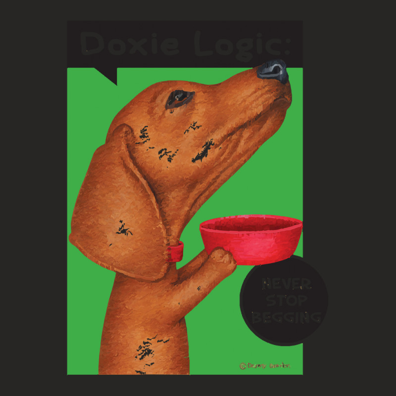 Dachshund Dog Dachshund Begging For Food (1) Ladies Fitted T-shirt | Artistshot