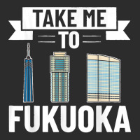 Fukuoka Japan City Skyline Map Travel Exclusive T-shirt | Artistshot