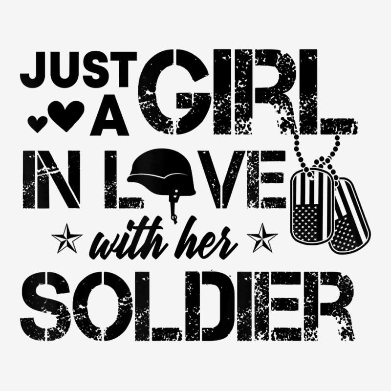 Just A Girl In Love With Her Soldier Army Girlfriend Wife T Shirt Adjustable Cap | Artistshot