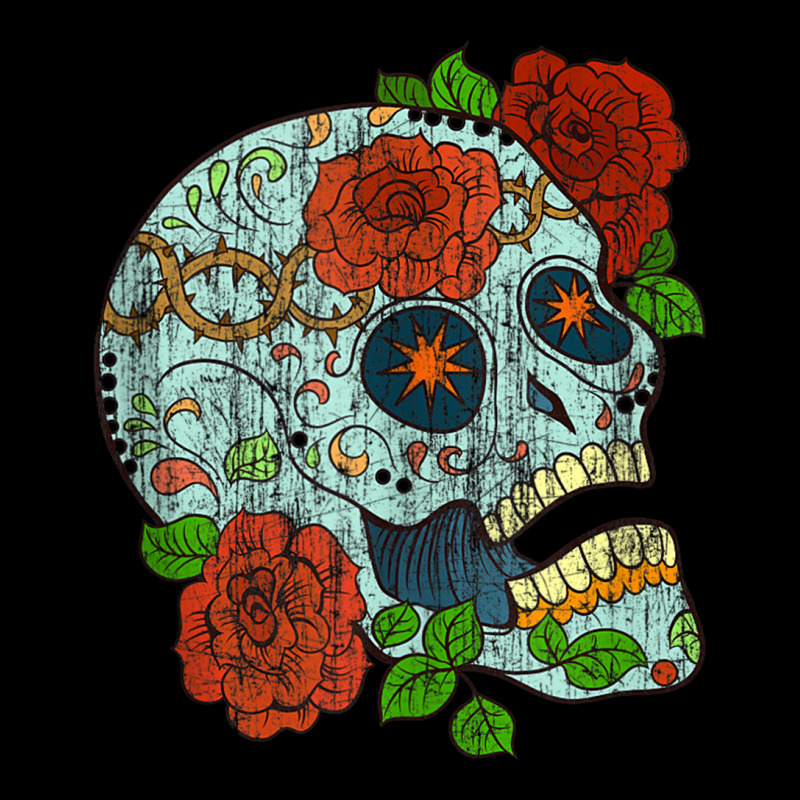 Mexican Skull Flowers Rose Catrina Calavera Cinco De Mayo Tank Top Youth Jogger by cm-arts | Artistshot