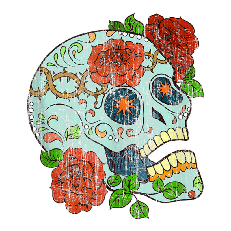 Mexican Skull Flowers Rose Catrina Calavera Cinco De Mayo Tank Top Baby Tee by cm-arts | Artistshot