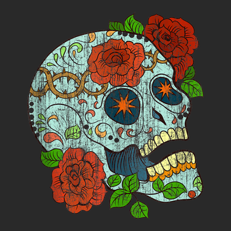 Mexican Skull Flowers Rose Catrina Calavera Cinco De Mayo Tank Top Toddler T-shirt by cm-arts | Artistshot