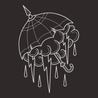 Neo Traditional Umbrella With Thunderstorm Outline Tattoo Premium T Sh Racerback Tank | Artistshot