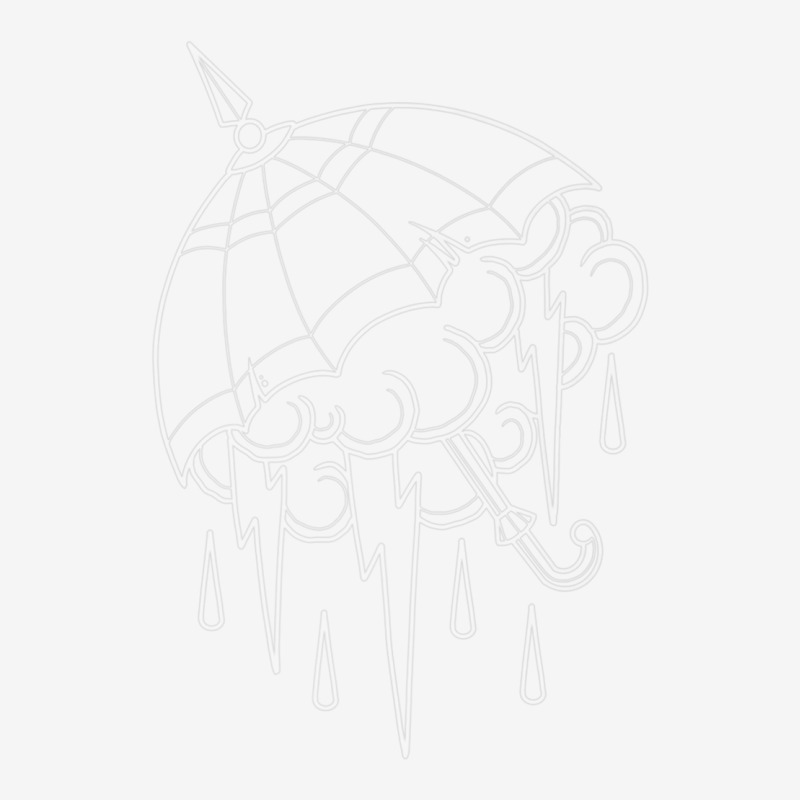 Neo Traditional Umbrella With Thunderstorm Outline Tattoo Premium T Sh Baby Beanies by cm-arts | Artistshot