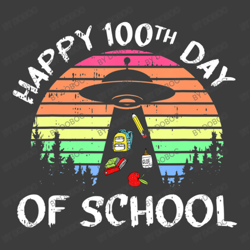 100 Days Of School Ufo Alien Abductiion Teacher Student Men's Polo Shirt by doboc | Artistshot