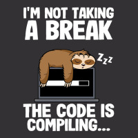 The Code Is Compiling Funny Sloth Programming Nerd Vintage Hoodie And Short Set | Artistshot