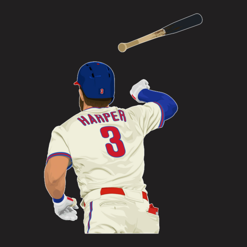 Bryce Harper Bat Flip T-shirt | Artistshot