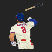 Bryce Harper Bat Flip 3/4 Sleeve Shirt | Artistshot