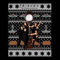 Friends Christmas Group Shot Ugly Sweater Style Youth Zipper Hoodie | Artistshot