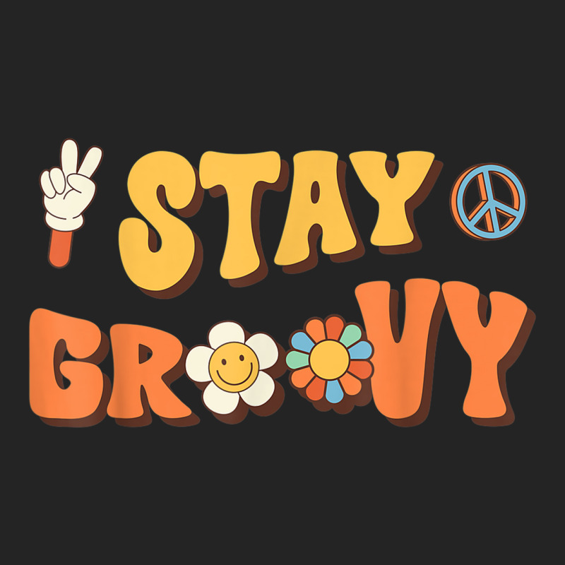 Stay Groovy Wavy Hippie Boho Retro Positive And Peace 3/4 Sleeve Shirt | Artistshot