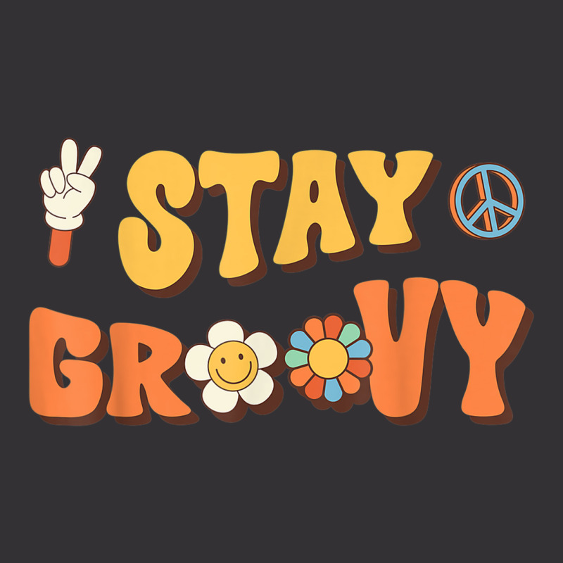 Stay Groovy Wavy Hippie Boho Retro Positive And Peace Vintage Hoodie | Artistshot