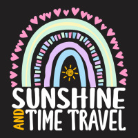 Sunshine And Time Travel Cute Rainbow Graphic For Womens Kids Girls T-shirt | Artistshot