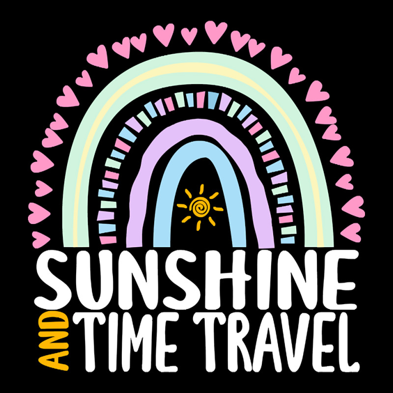 Sunshine And Time Travel Cute Rainbow Graphic For Womens Kids Girls Adjustable Cap by behindcedar22 | Artistshot