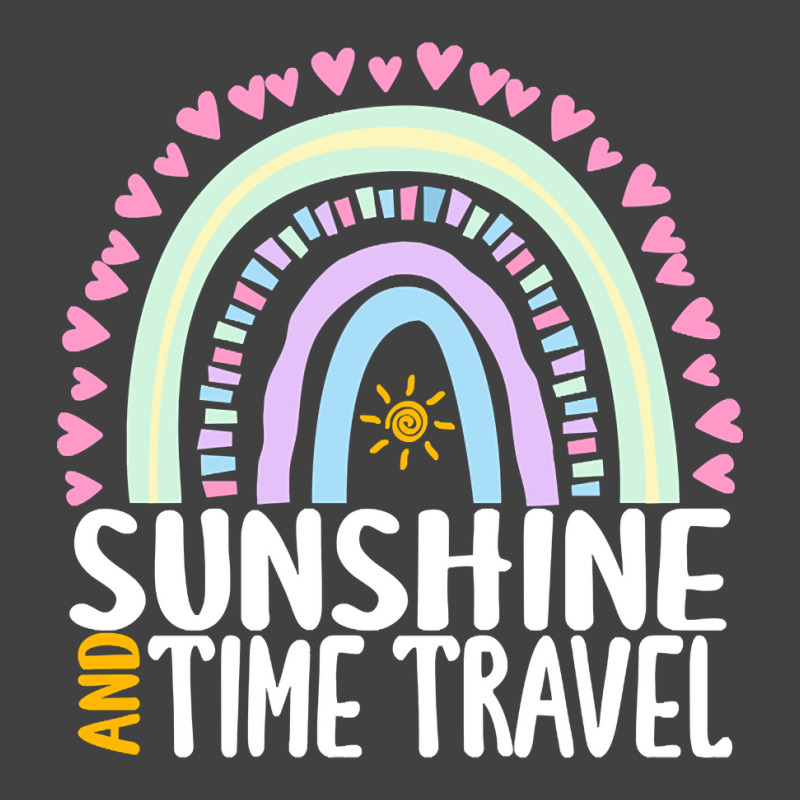 Sunshine And Time Travel Cute Rainbow Graphic For Womens Kids Girls Vintage T-Shirt by behindcedar22 | Artistshot