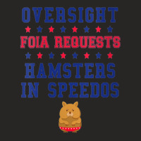 Womens-oversight-foia-requests-hamsters-in-speedos-v-neck Ladies Fitted T-shirt | Artistshot