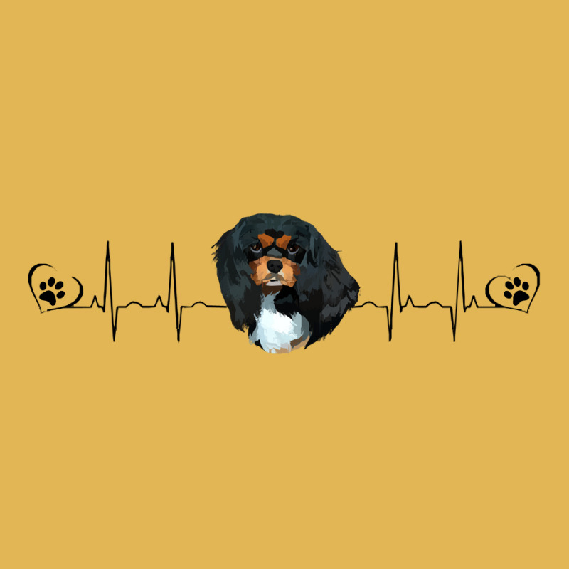 Cavalier King Charles Spaniel My Heart Beats For My Black And Tan Cava Vintage Hoodie And Short Set by starlingbuzzard | Artistshot