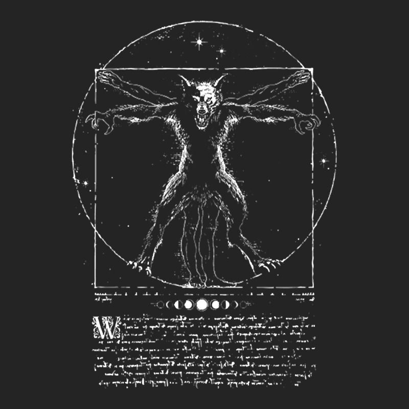 Vitruvian Wolfman 3/4 Sleeve Shirt by Quick Scully | Artistshot