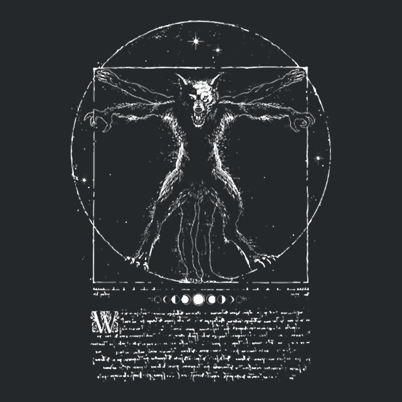 Vitruvian Wolfman Crewneck Sweatshirt by Quick Scully | Artistshot