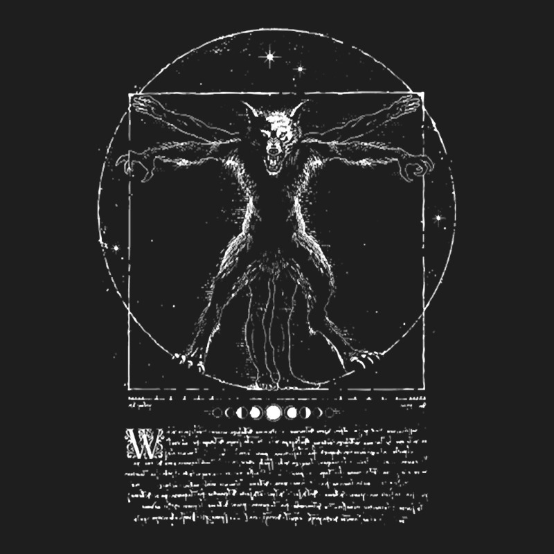 Vitruvian Wolfman Classic T-shirt by Quick Scully | Artistshot