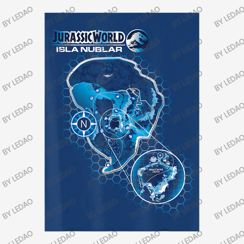 Blue Isla Nublar Map 15 Oz Coffee Mug | Artistshot