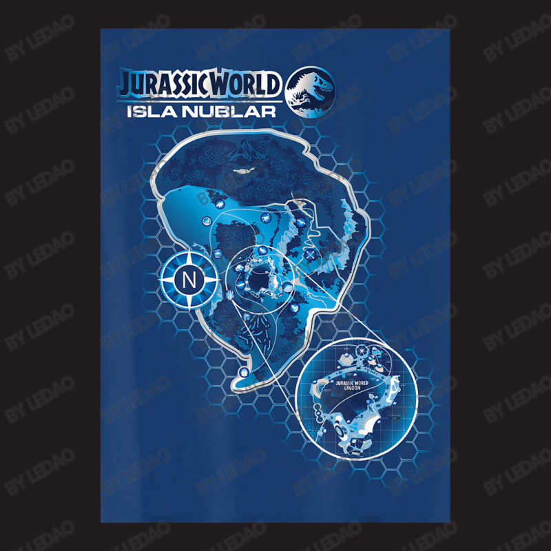 Blue Isla Nublar Map Waist Apron | Artistshot