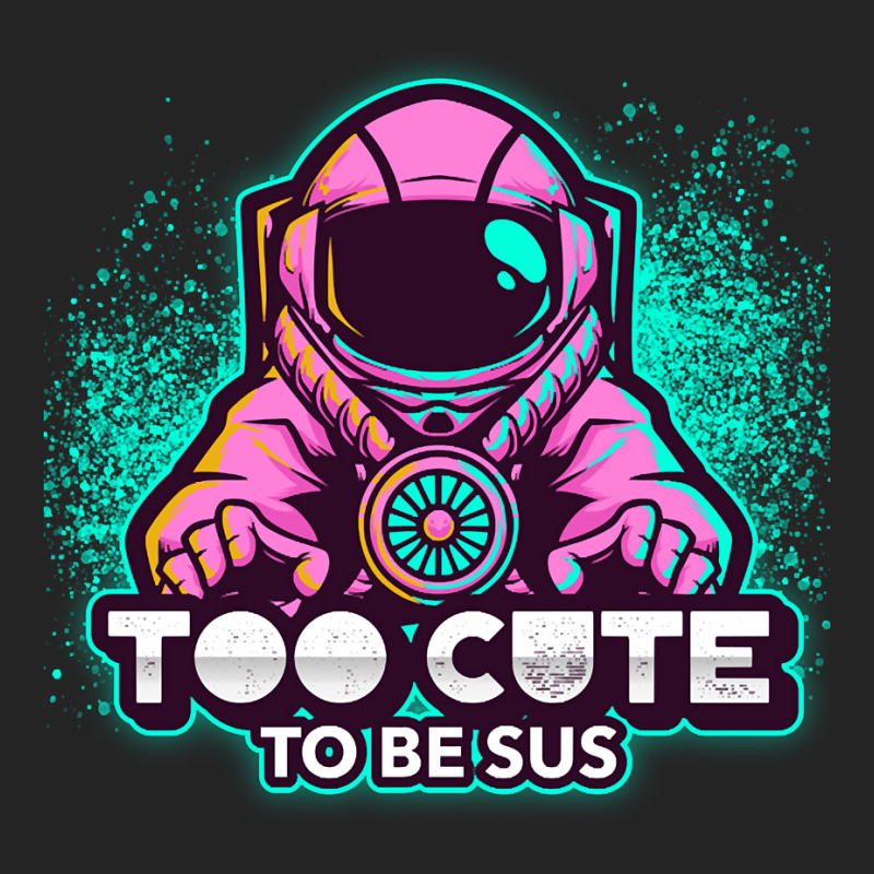 Too Cute To Be Sus Pink Impostor Imposter Crewmate Gaming Gamers 3/4 Sleeve Shirt by degreesgunner | Artistshot