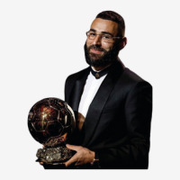 Karim Benzema Ballon D'or 2022 Metal Print Vertical | Artistshot