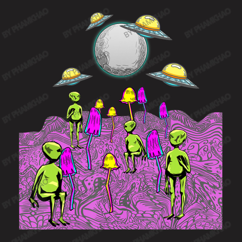 Magic Mushroom Psychedelic Alien Trip Shroom Edm Galaxy T-shirt | Artistshot