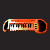 Retro Red Keyboard Synthesiser - Glitchy Mix Vintage Cap | Artistshot