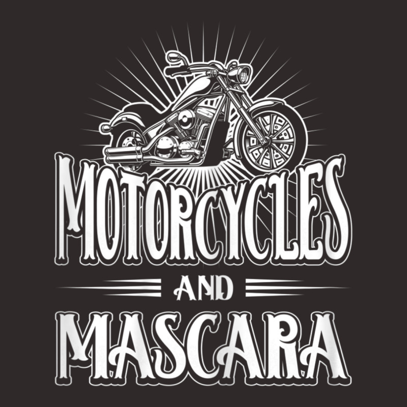 Womens Biker Lifestyle Quotes Motorcycles And Mascara Racerback Tank by cm-arts | Artistshot