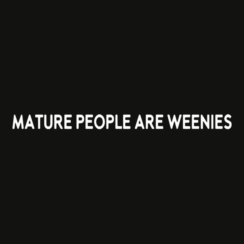 Mature People Are Weenies Pullover Hoodie Scorecard Crop Tee by cm-arts | Artistshot